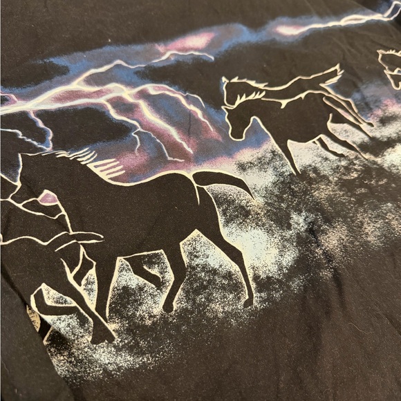 Vintage Roper Western Shirt with Horse Print Dead-stock w Pearl Snaps small - Picture 3 of 9